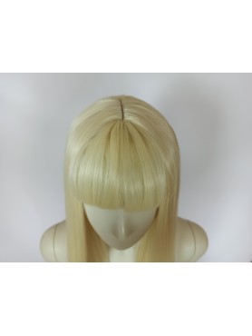 Peruka z prostą grzywką jasny blond Barbie PK102