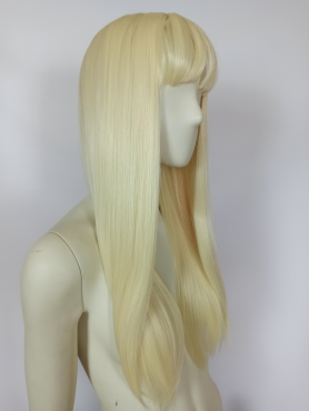 Peruka z prostą grzywką jasny blond Barbie PK102