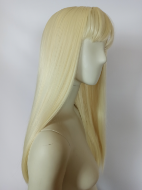 Peruka z prostą grzywką jasny blond Barbie PK102