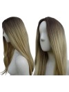 Peruka ombre bez grzywki złoty blond PK045