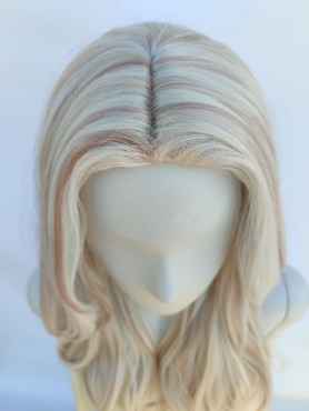 Peruka mroźny blond z pasemkami PK144