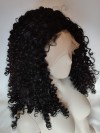 Peruka lace front czarna afroloki LF011