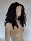 Peruka lace front czarna afroloki LF011