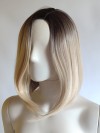 Peruka bob ombre jasny blond bez grzywki PK163