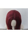 Peruka bordowa do ramion longbob bez grzywki prosta PK164