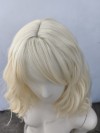 Peruka blond fale do ramion z grzywką PK055