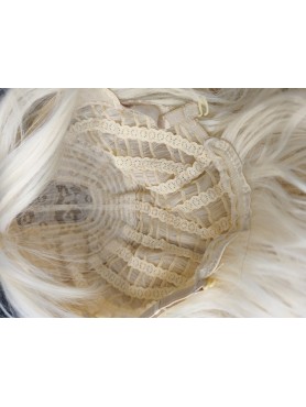Peruka blond fale do ramion z grzywką PK055