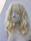 Peruka blond fale do ramion z grzywką PK055
