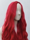 Peruka czerwona loki fale bez grzywki PK057