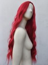 Peruka czerwona loki fale bez grzywki PK057
