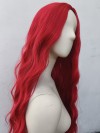 Peruka czerwona loki fale bez grzywki PK057
