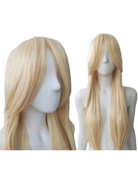 Peruka z grzywką jasny blond PK009